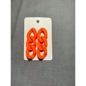 Orange Dangle‎ Earrings